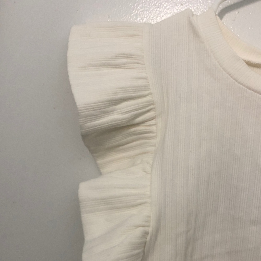 Mittoshop Cream Ribbed Knit Top - Picture 3 of 6